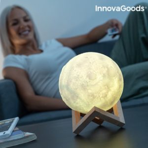 3D LED лампа луна InnovaGoods