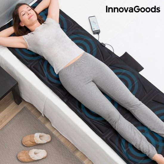 Масажираща подложка за цялото тяло InnovaGoods 14W Black Relax Cloud