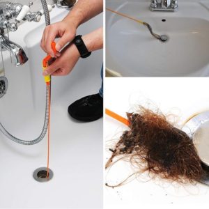 Уред за почистване на канали от косми