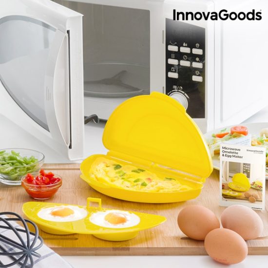 Уред за приготвяне на омлет в микровълнова InnovaGoods Microwave Omlette & Egg Maker