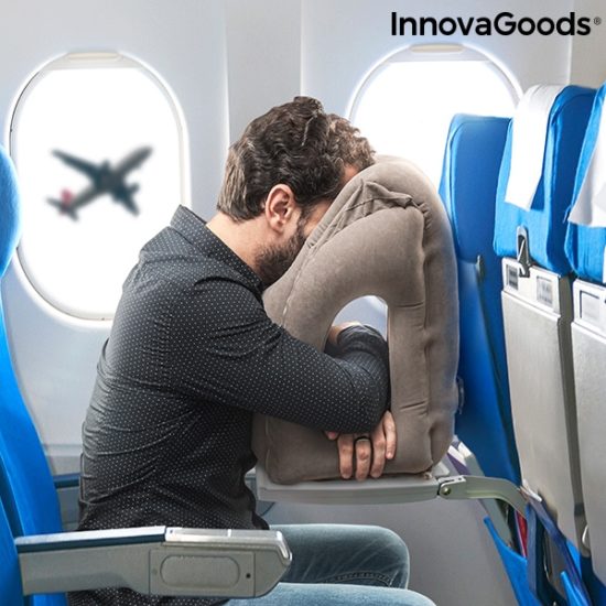 Надуваема смарт възглавница за път InnovaGoods Snoozy