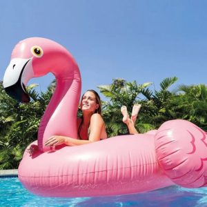 Голямо надуваемо фламинго за плаж и басейн Intex