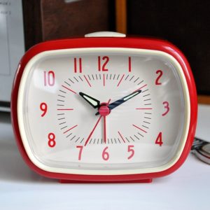 Червен ретро часовник будилник - Rex London