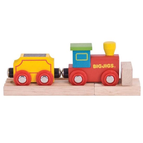 Детски дървен влак Моето първо локомотивче Bigjigs Rail MTBJT469 1