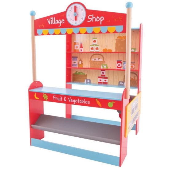 Детски дървен магазин Bigjigs Village Shop MTBJ488 1