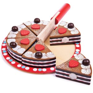 Дървена играчка Шоколадова торта Bigjigs MTBJ627 1