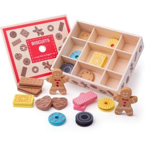 Дървена играчка бисквити в кутия MTBJ470 1