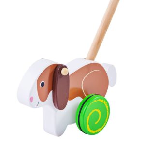 Детска дървена играчка за бутане Заек Bigjigs MTBB130 1