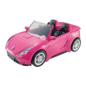 Розова кола за кукли Барби - кабрио