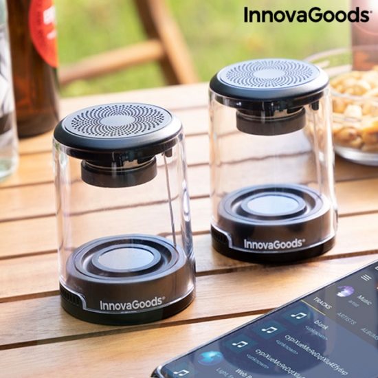 Безжични тонколони Waveker InnovaGoods с акумулаторна батерия - комплект от 2 броя