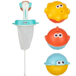 Бебешки играчки за баня - рибки с мрежа
