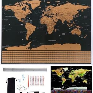 Карта на света за изтриване с аксесоари