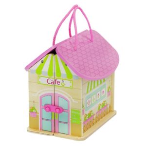 Забавни играчки за момичета - дървена къща - заведение, кафе