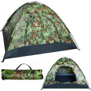Туристическа палатка за 4 човека в камуфлажен цвят