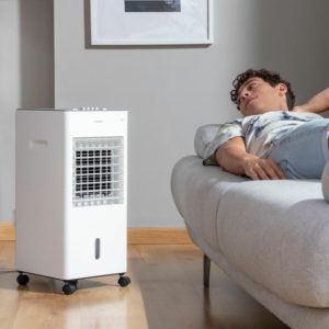 Многофункционален Преносим Изпарителен Климатик Airvecove InnovaGoods 65 W Бял 5 L